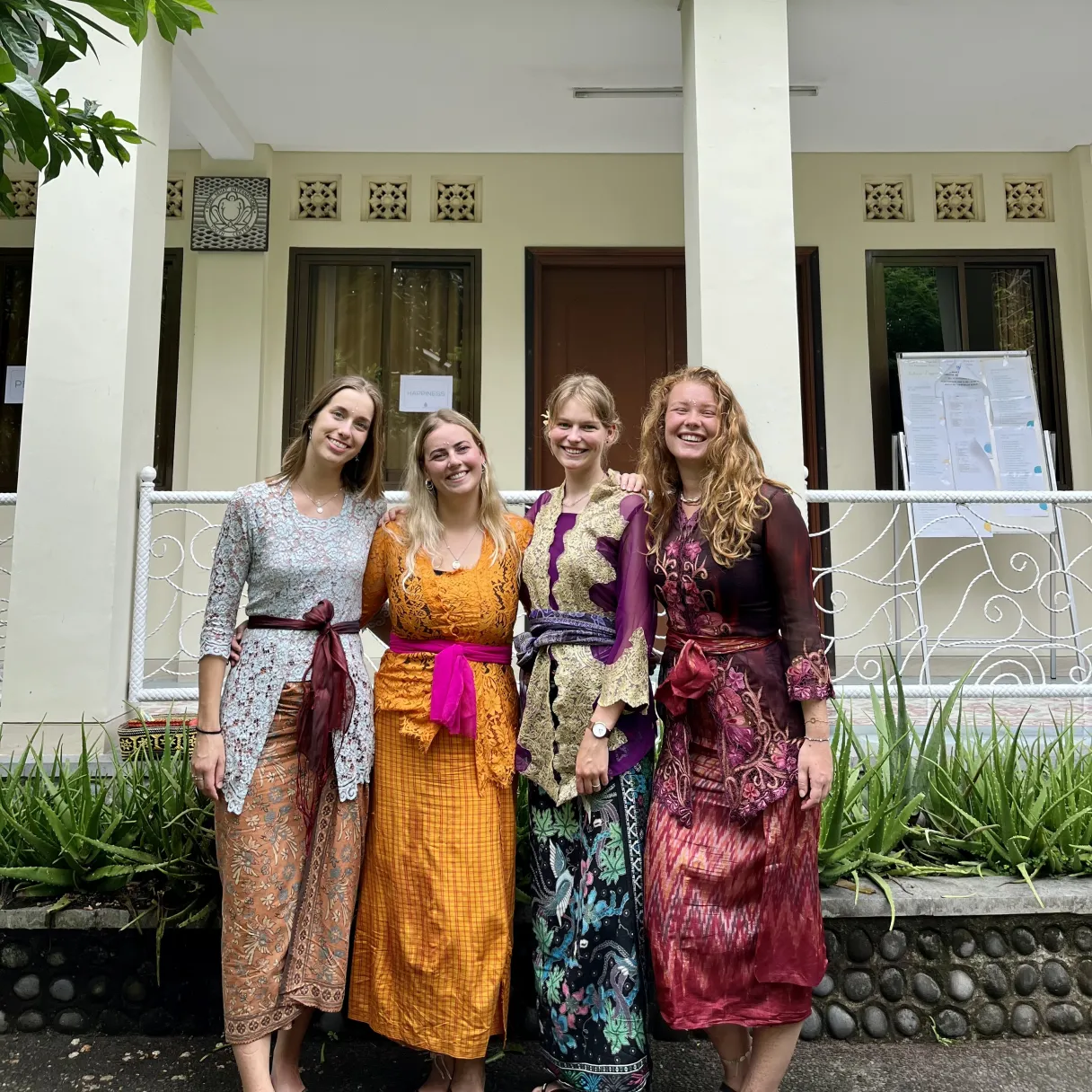 Sanne Anna Lisa en Marit op Bali